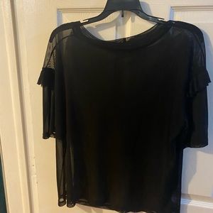 Black Sheer Top